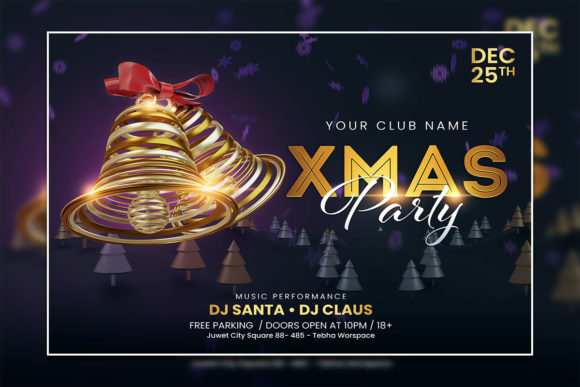 Christmas Party Invitation Template: Festive Design Made Easy