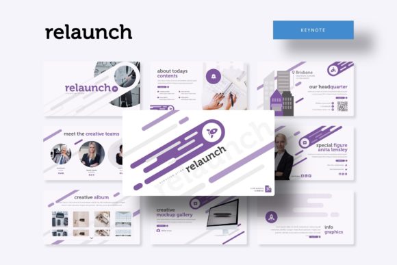 Create a professional presentation effortlessly with the Relaunch Keynote Template. Imagine having a library of over 150 meticulously crafted slides at your disposal, ready to transform your ideas into a compelling visual story. This comprehensive template package is designed for those who need to make a significant impact without spending countless hours on design. It provides a robust foundation for any presentation, whether you are pitching a new concept, reporting quarterly results, or showcasing a portfolio.