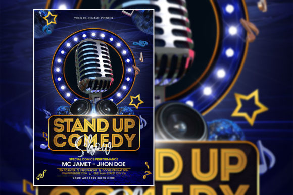 Create H1 From Stand Up Comedy Show Poster Template MAXIMUM 60 CHARACTERS with Rules Natural, not keyword stuffing, Plain text title only, no list, no explanation, no quotes, no markdown