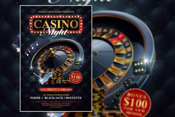 Create Stunning Events with a Black Casino Night Poster Template