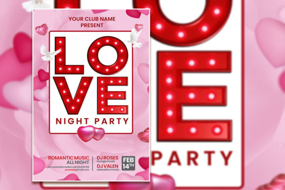 Create Your Perfect Valentine's Flyer: Editable PSD Template