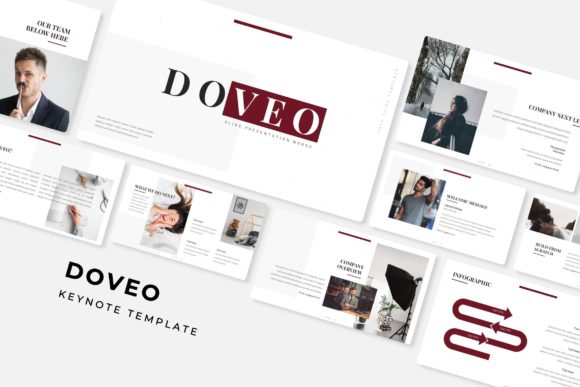 Doveo Keynote Template: A Modern Design Asset
