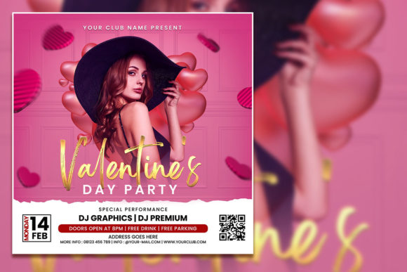 Elevate Your Valentine's Day Party Social Media Post