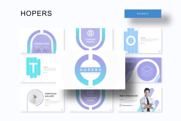 Hopers Keynote Template: 150+ Slides for Polished Presentations
