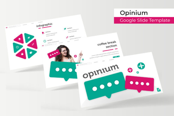 Opinium Google Slide Template: A Modern Design Asset